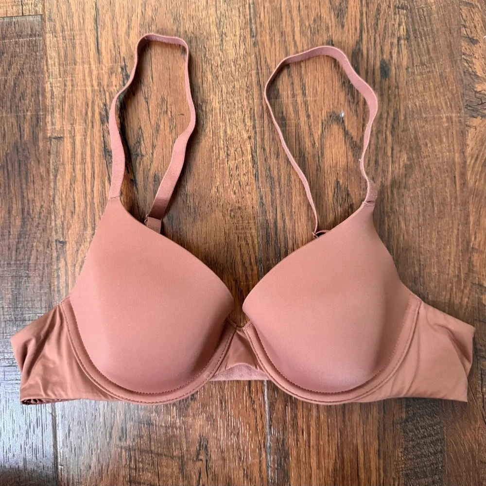 GAP T-Shirt Bra, dark nude, size 34A - Picture 3 of 9